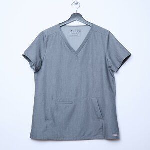 FIGS Pacora Technical Collection Scrub Top Gray Medium